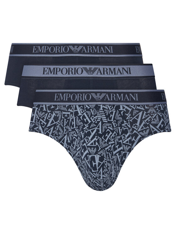 Emporio Armani Underwear Emporio Armani Underwear Set od 3 para muških slip gaća EM000369 AF10779 MB089 Tamnoplava