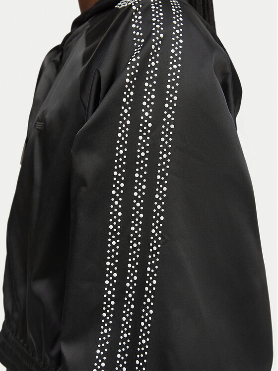 adidas adidas Pulóver Pearl Cropped KC7864 Fekete Loose Fit