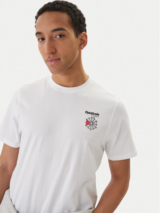 Reebok Reebok T-Shirt Greyson RK25568CCM Bílá Regular Fit