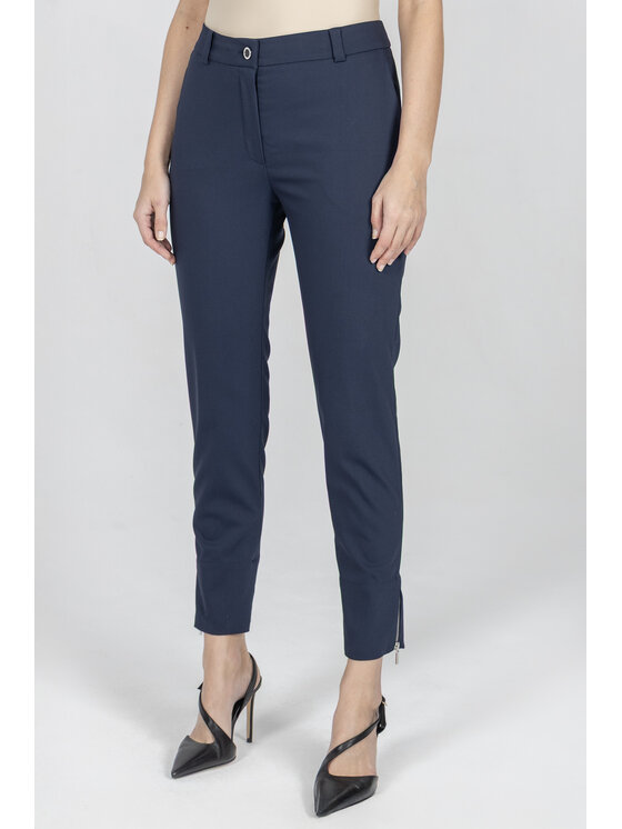 Deni Cler Milano Deni Cler Milano Spodnie materiałowe W-DC-5225-F2-G4-59-1 Granatowy Slim Fit