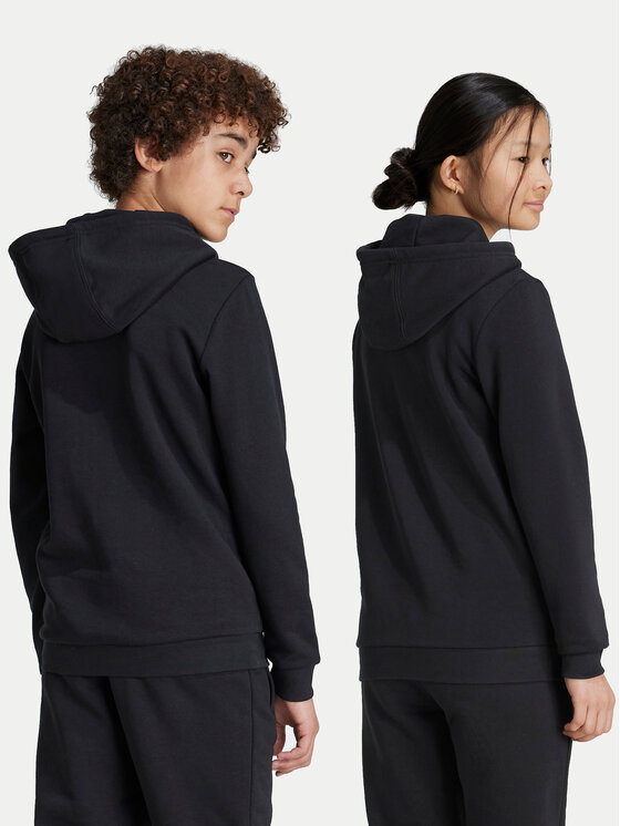 adidas adidas Bluza Trefoil IY7446 Czarny Regular Fit