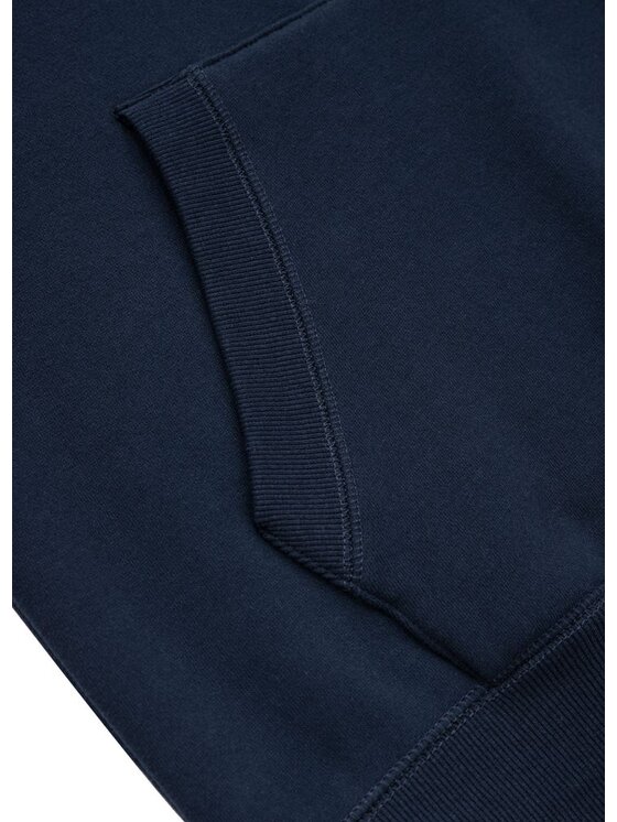 PITBULL PITBULL Bluza Bluza męska z kapturem Small Logo S Granatowy Regular Fit