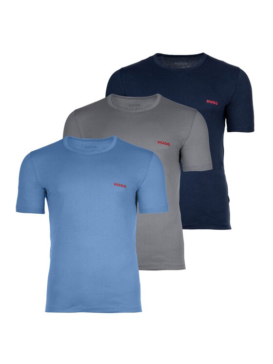 HUGO T-Shirt 27930 Niebieski Comfort Fit