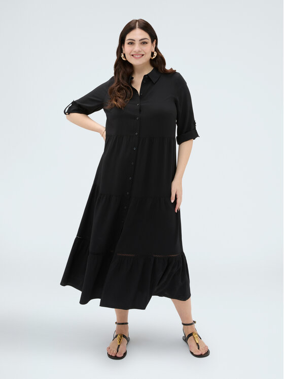 Fiorella Rubino Fiorella Rubino Abito da sera 7077T001757N033 Nero Regular Fit