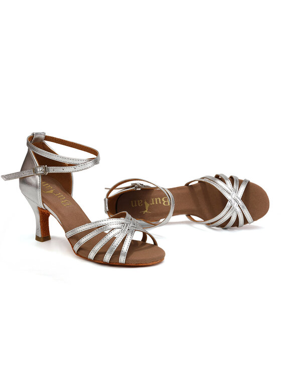 Burtan Dance Shoes Burtan Dance Shoes Sandały HAVANA Srebrny