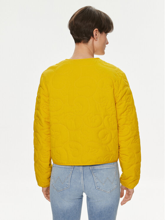 Wrangler Wrangler Μπουφάν μεταβατικό 112351428 Κίτρινο Relaxed Fit