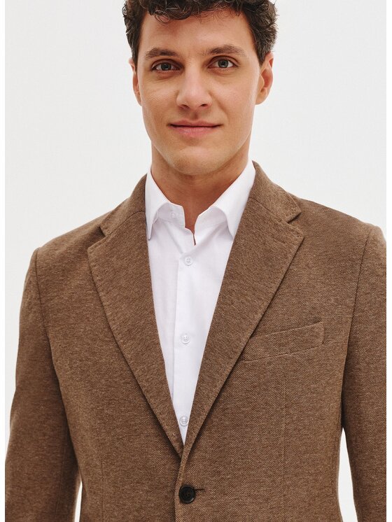 Pako Lorente Pako Lorente Marynarka P25SF-3X-012 Brązowy Slim Fit