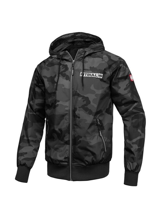 PITBULL PITBULL Kurtka przejściowa Athletic Logo Czarny Regular Fit