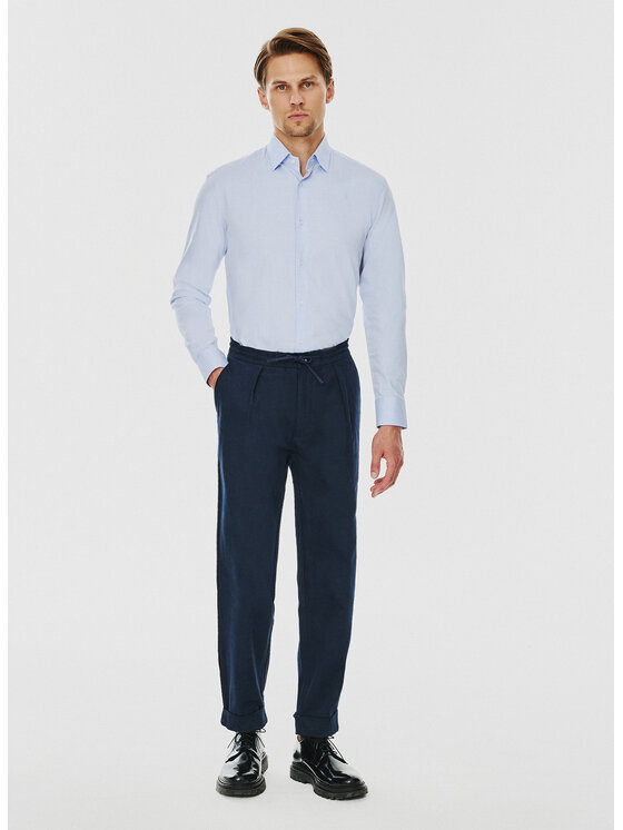 Pako Lorente Pako Lorente Koszula P000B-1X-008 Niebieski Slim Fit