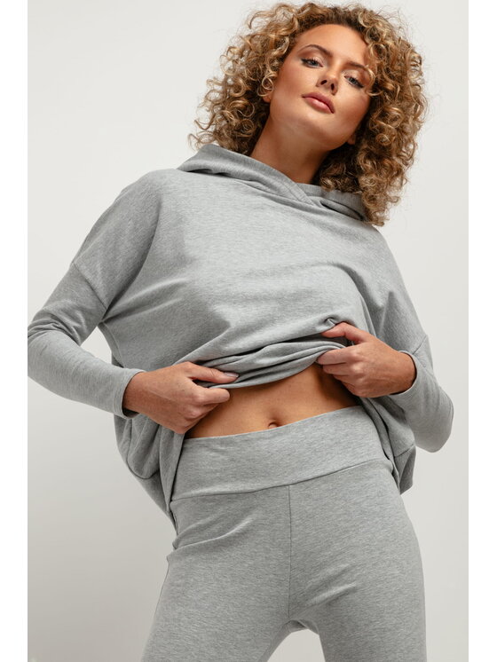 Tessita Tessita Spodnie dresowe T382 Szary Slim Leg