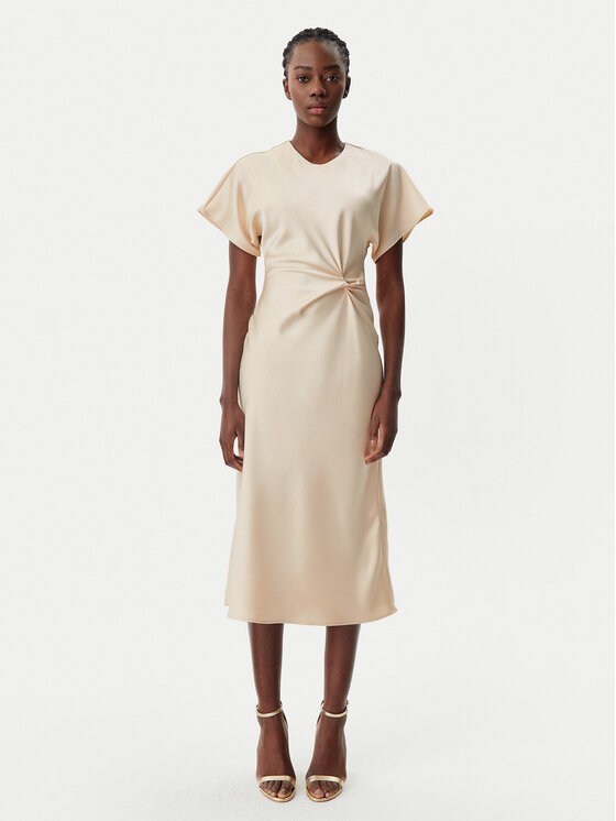 Rinascimento Rinascimento Večerní šaty CFC0122932003 Béžová Regular Fit