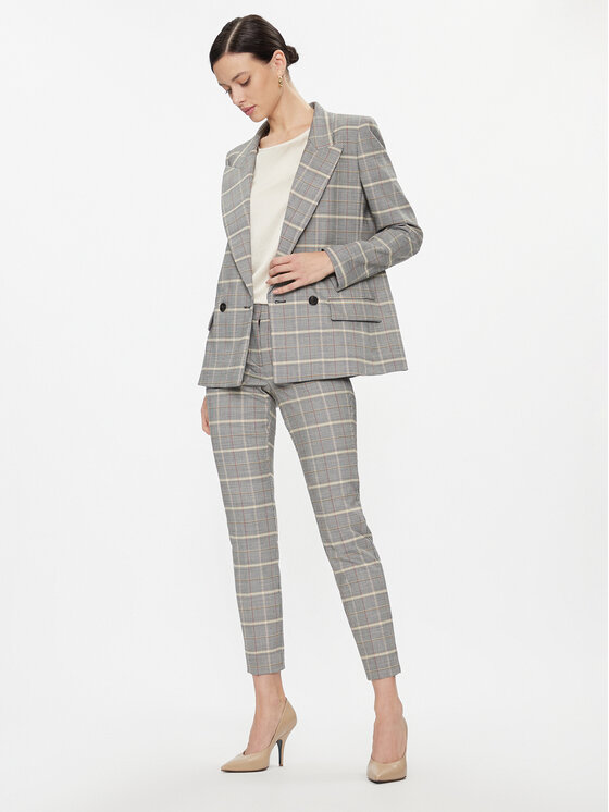Marella Marella Marynarka Illipe 2330461436200 Szary Regular Fit