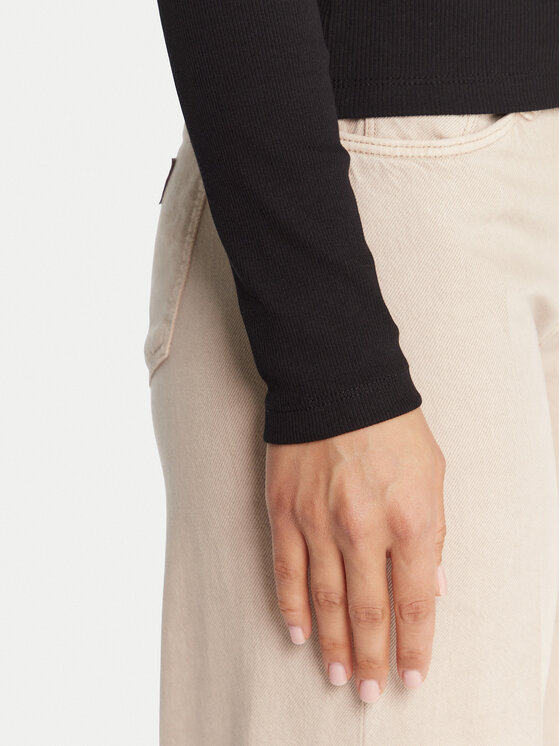 Guess Jeans Guess Jeans Гольф W5BP23 KA0H1 Чорний Slim Fit