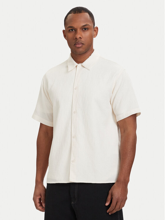 Jack & Jones Jack & Jones Marškiniai Montauk 12293555 Kreminė Relaxed Fit