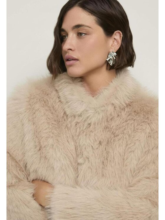 Fiorella Rubino Fiorella Rubino Cappotto F015T001444N011 Écru A-Line Fit