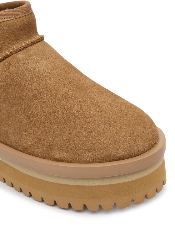 Tommy Jeans Tommy Jeans Śniegowce Tjw Flatform Snow Boot Suede EN0EN02841 Brązowy