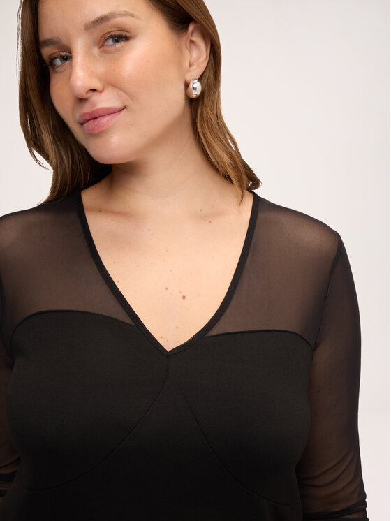 Fiorella Rubino Fiorella Rubino Bluzka G00TL009625N033 Czarny Regular Fit