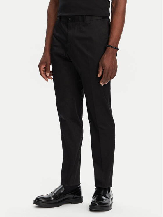 Dolce&Gabbana Dolce&Gabbana Pantaloni din material GY6IET GI434 N0000 Negru Regular Fit