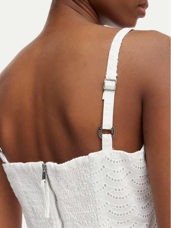 Guess Guess Top W6GH47 W1880 Bílá Classic Fit