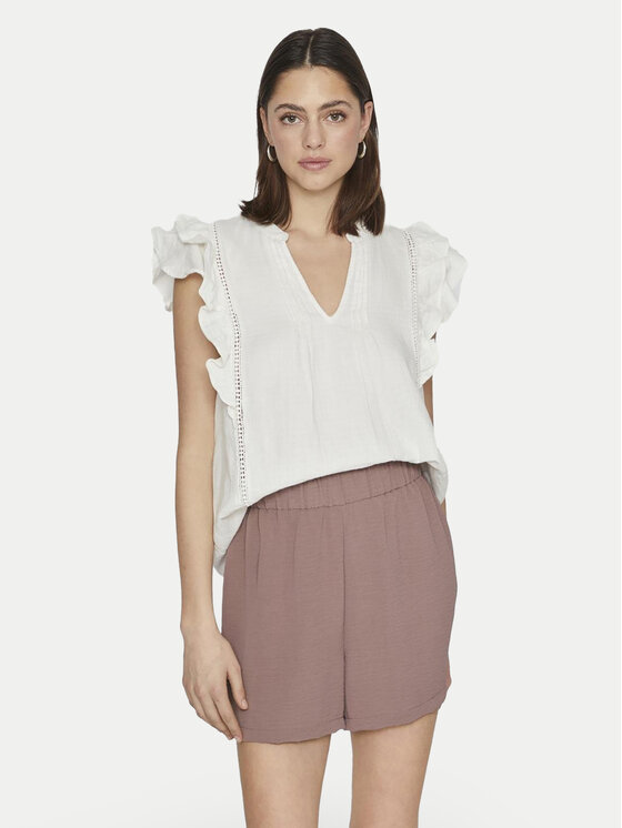 Vila Blúzka Tovan 14093835 Biela Regular Fit