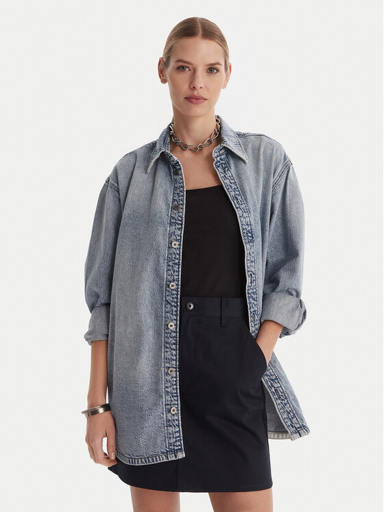 G-Star Raw G-Star Raw džínsová košeľa D26853-D536-G339 Modrá Oversize