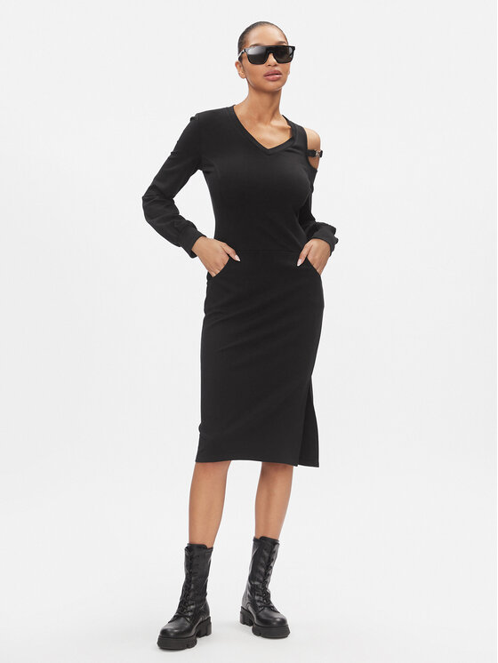 Liu Jo Sport Liu Jo Sport Vsakodnevna obleka TA4057 JS182 Črna Regular Fit