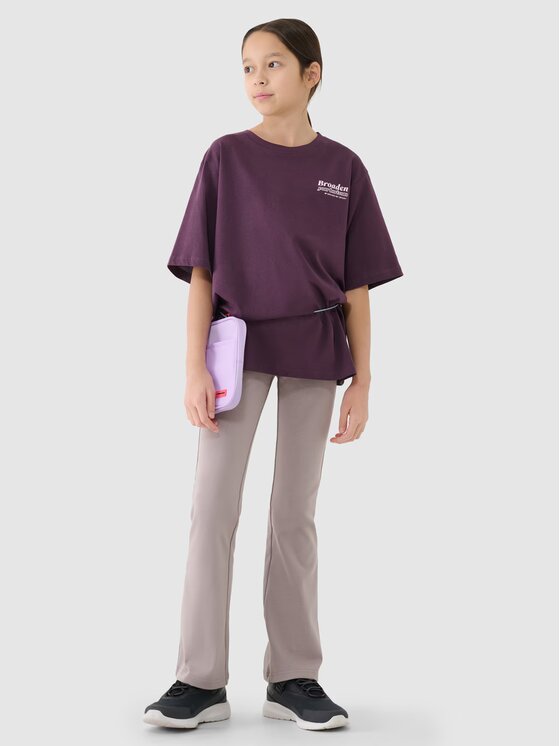 4F 4F T-Shirt 4FJRSS25TTSHF2586-50S Μαύρο Oversize