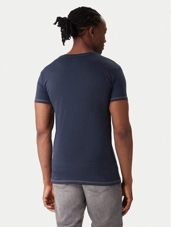 Aeronautica Militare Aeronautica Militare Súprava tričiek AM1UTI003B Tmavomodrá Slim Fit