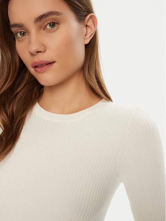 JJXX JJXX Svetr Jodi 12250072 Bílá Slim Fit