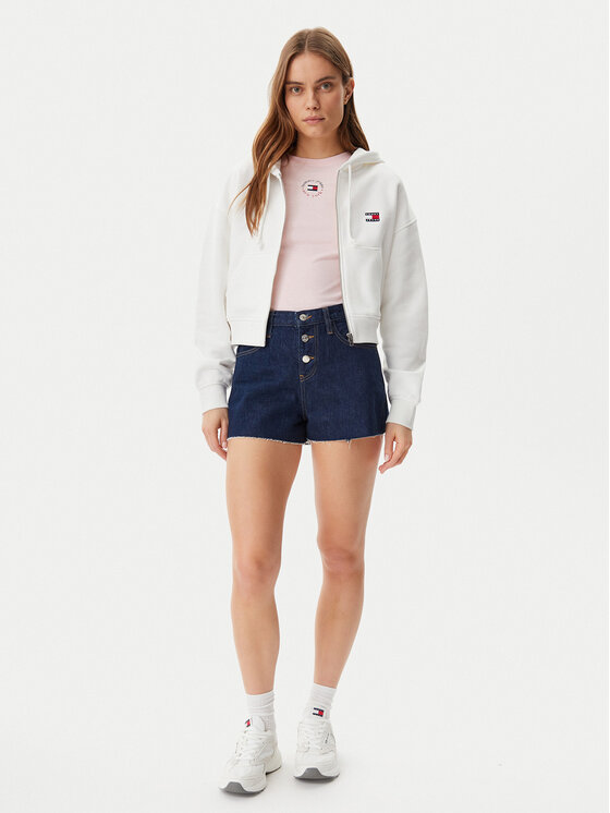 Tommy Jeans Tommy Jeans Bluza DW0DW21355 Biały Boxy Fit