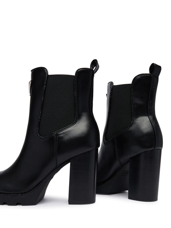 Guess Guess Īsie zābaki FLFNEL ELE10 Melns