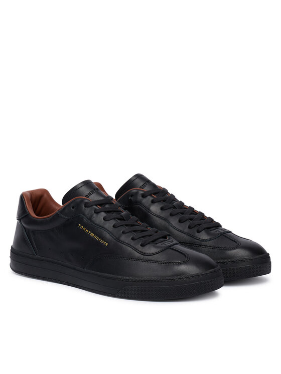 Tommy Hilfiger Tommy Hilfiger Αθλητικά Th Lo Lux Lth Sneaker FM0FM05996 Μαύρο