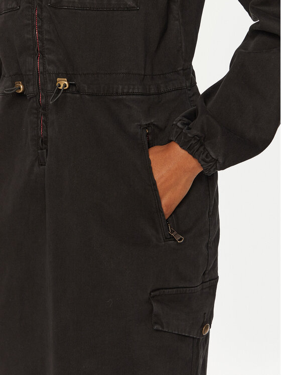 Aeronautica Militare Aeronautica Militare Sukienka codzienna 242VE095DCT3419 Czarny Regular Fit