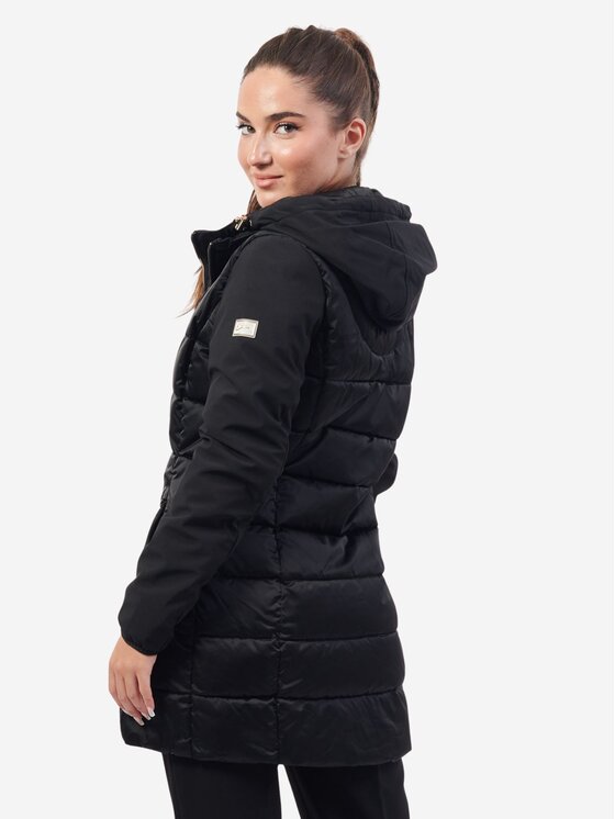 Yes Zee Yes Zee Giubbotto piumino giubbino donna Nero Regular Fit