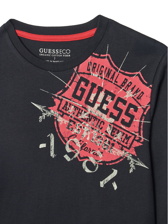 Guess Guess Μπλουζάκι L5YI16 K8HM4 Μαύρο Regular Fit