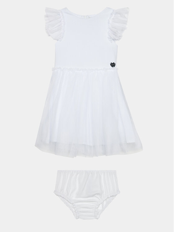 Guess Guess Elegantes Kleid A4RK02 KC4T0 Weiß Regular Fit