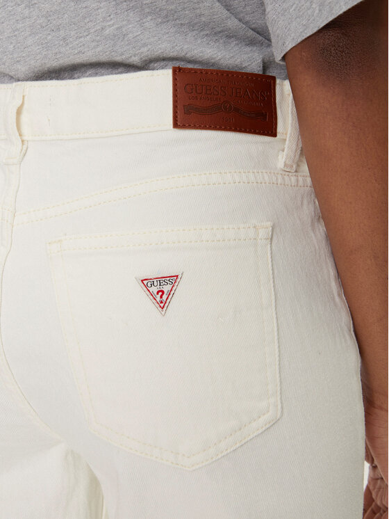 Guess Jeans Guess Jeans Blugi W5GA1S D5M62 Alb Bootcut Fit