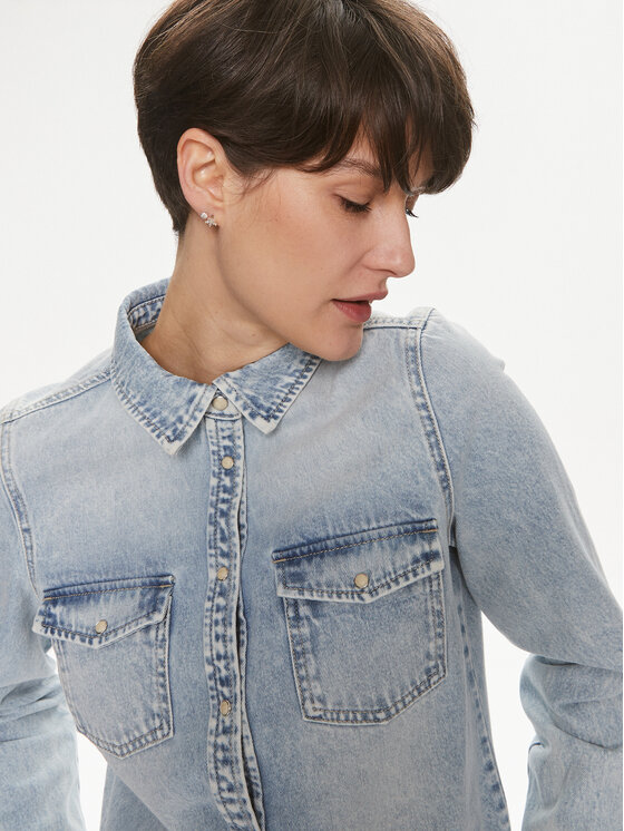Vero Moda Vero Moda traper košulja Annalise 10302480 Plava Regular Fit