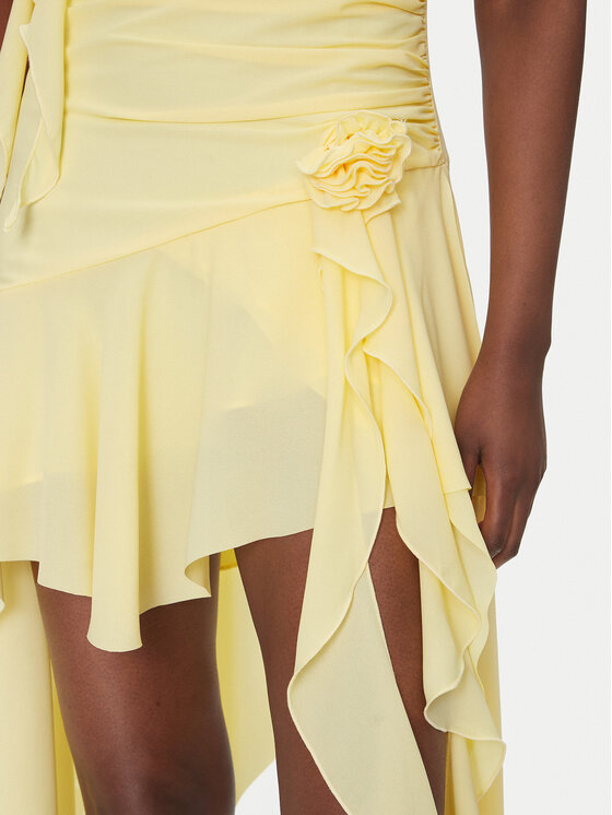 BARDOT BARDOT Cocktail obleka 59046DB Rumena Regular Fit