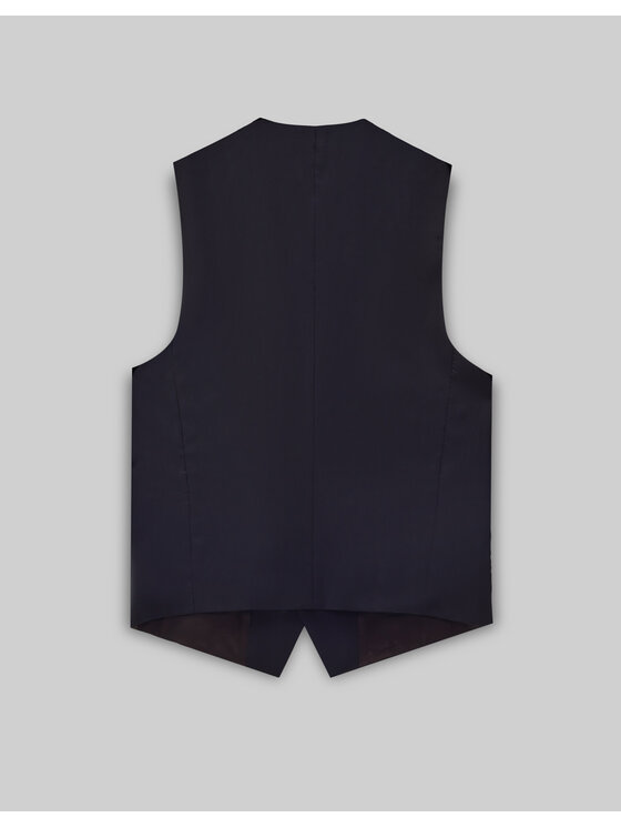 Borgio Borgio Kamizelka marradi Granatowy Slim Fit