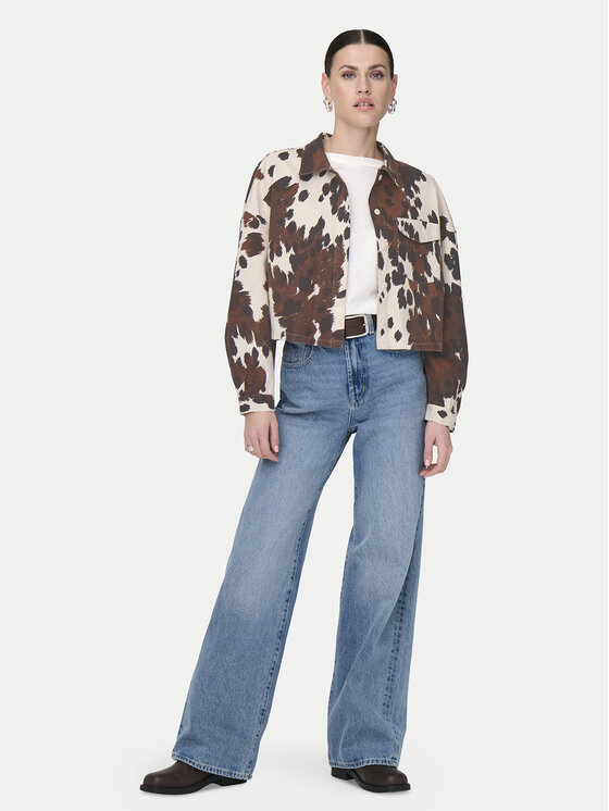 ONLY ONLY Koszula Canny 15358626 Brązowy Regular Fit