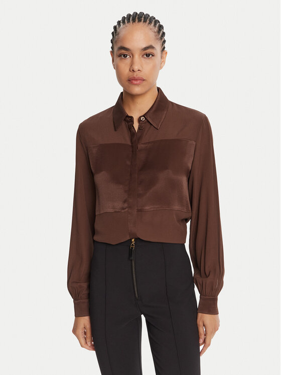 Liu Jo Liu Jo Srajca MF5106 T2578 Rjava Regular Fit