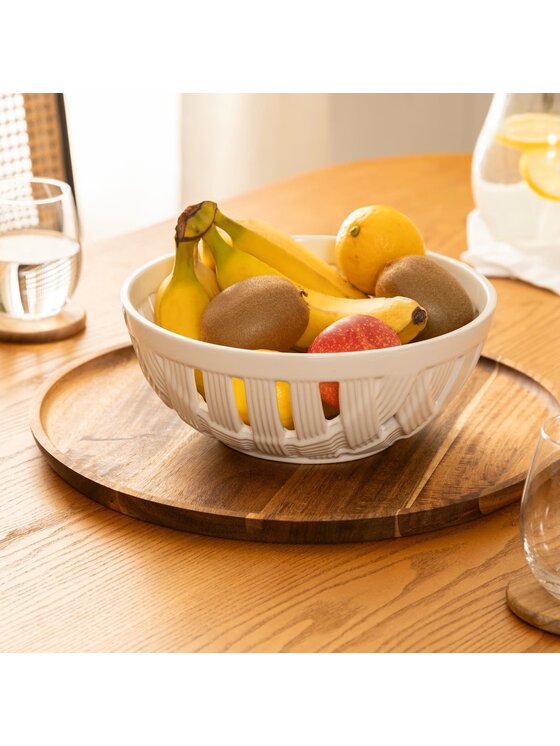 MIAhome MIAhome Misa Ceramiczna w formie koszyka Family Ø25 cm Biały