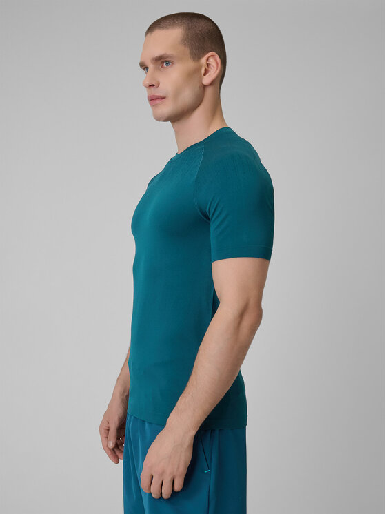 4F 4F Koszulka techniczna TRAINING CLUB Granatowy Slim Fit