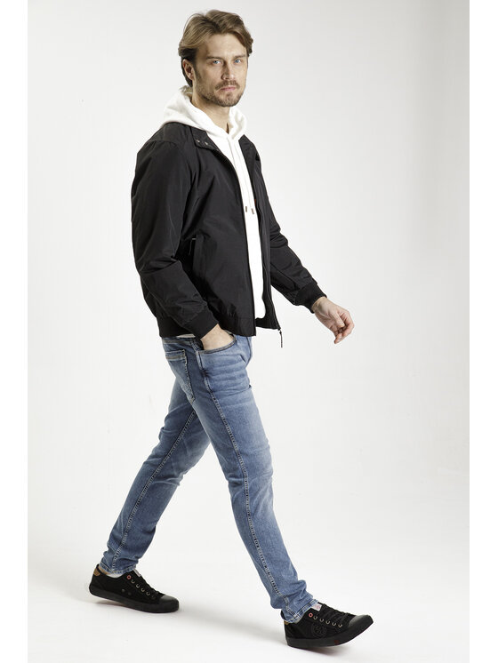 Cross Jeans Cross Jeans Kurtka przejściowa 40256-020 Czarny Regular Fit