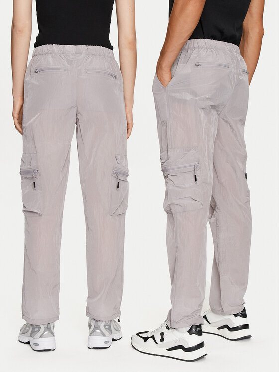 Rains Rains Bavlnené nohavice Kano Pants Regular 19200 Sivá Regular Fit