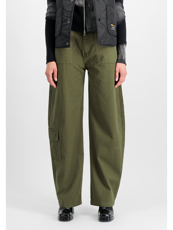 Alpha Industries Alpha Industries Spodnie cargo Field Pant Women Zielony Tapered Leg