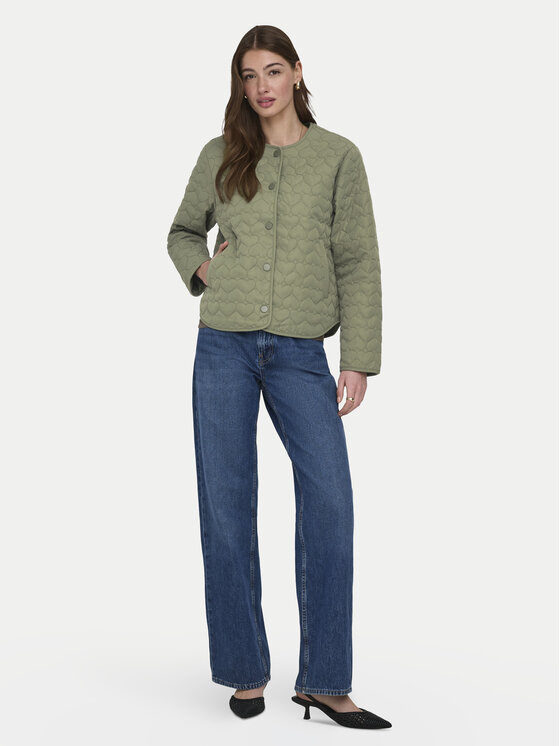 ONLY ONLY Giacca di transizione Heart 15366265 Verde Regular Fit
