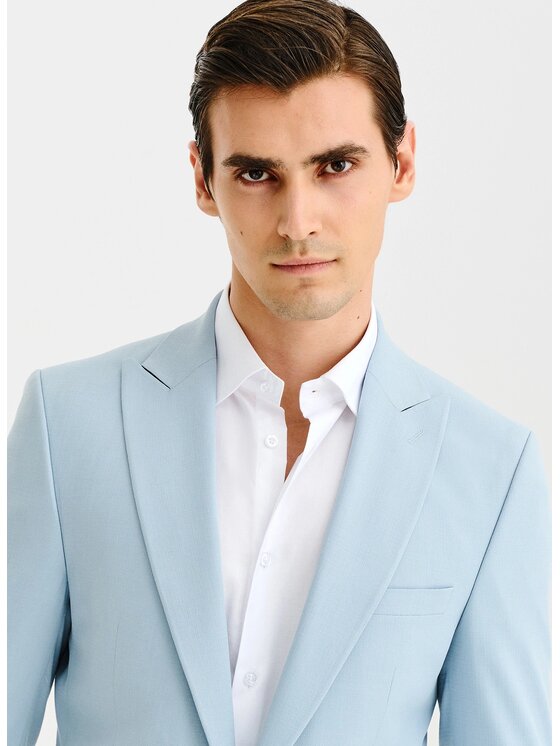 Pako Lorente Pako Lorente Marynarka P25SF-3G-027 Niebieski Slim Fit