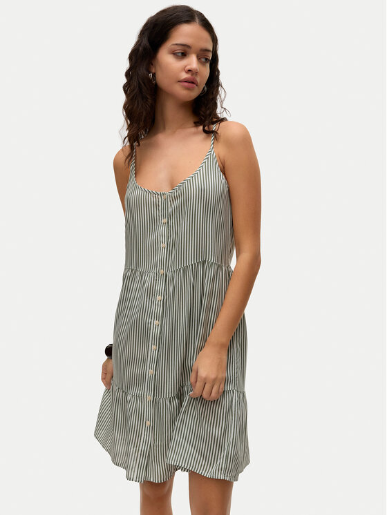 Vero Moda Vero Moda Sukienka letnia Bumpy 10325283 Zielony Loose Fit